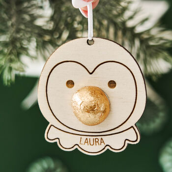 Chocolate Penguin Decoration Christmas Stocking Filler, 3 of 5