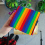 Disabled Blue Badge Permit Cover In Rainbow, thumbnail 1 of 6