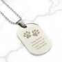 Personalised Paw Prints Stainless Steel Dog Tag Necklace, thumbnail 6 of 12