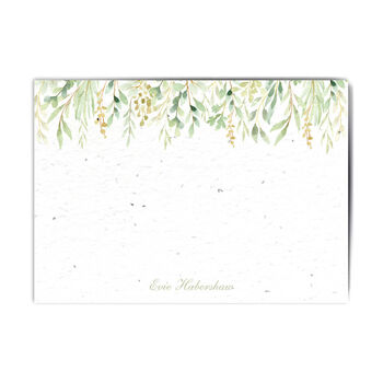 Falling Reeds Personalised Plantable Notecard Set, 2 of 3