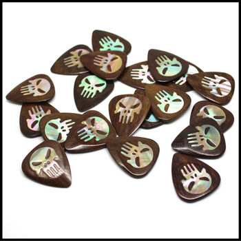 Punisher Indian Chestnut Guitar Pick In A Gift Box, 4 of 9