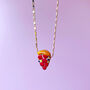Murano Glass Pizza Slice Necklace, thumbnail 4 of 8