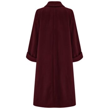 43' Swing Coat In Wine Vintage 1940s Style, 2 of 3