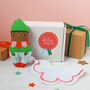 Christmas Elf Bib And Rattle Baby Gift Set, thumbnail 7 of 12