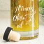 Personalised Etched Olive Oil Bottle Two Sizes, thumbnail 3 of 4