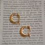 Vintage Style Moon Face Hoop Earrings, thumbnail 3 of 4