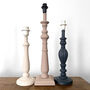 Pluma Wood Table Lamp Painted In Farrow And Ball Paint, thumbnail 1 of 6