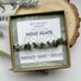 Moss Agate Empowerment Bracelet, thumbnail 1 of 5