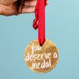 'You Deserve A Medal' Chocolate Medal, thumbnail 1 of 10