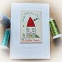 New Home Card, Embroidered, Personalised, thumbnail 2 of 12