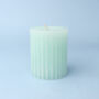 G Decor Scented Grooved Gardenia Pillar Candle, thumbnail 2 of 5
