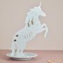 Personalised Unicorn Earring Stand Grey, thumbnail 2 of 7