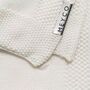 Meyco Knots Blanket Off White, thumbnail 3 of 3