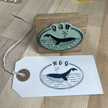 Personalised Monogram Stamp – Whale, 5 of 6