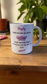 Personalised Mother In Law Mug Funny Gift Daughter In L, 2 of 2