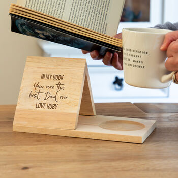 Personalised Book Stand And Coaster In My Book Gift, 4 of 6