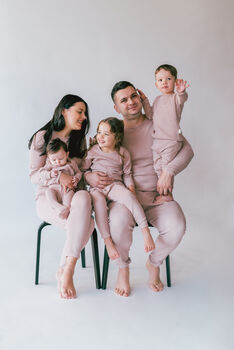 Velvet Mocha Adults Pyjamas | Ribbed Loungewear, 2 of 5
