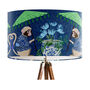 Monkey Parasol, Chinoiserie Lampshade In Blues, thumbnail 3 of 5