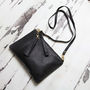 Personalised Leather Clutch And Shoulder Bag, thumbnail 4 of 11