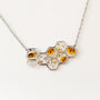 Stainless Steel Honeycomb Bee Necklace, thumbnail 4 of 6