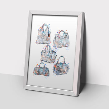 Designer Handbag Collage Poster, 2 of 4