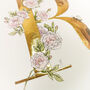 R Is For Rose Illuminated Botanical Letter Print, thumbnail 3 of 6