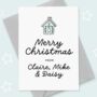 Personalised Family Christmas Card, thumbnail 2 of 4