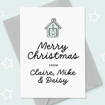 Personalised Family Christmas Card, 2 of 4