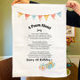 Personalised Poem Tea Towel 21st Birthday Gift, thumbnail 4 of 9