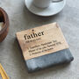 Mother/Father Definition Marble Coaster, thumbnail 1 of 8