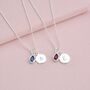 Girl's Personalised Initial And Teardrop Birthstone Necklace, thumbnail 6 of 9