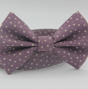 Purple Star Dog Bow Tie, 3 of 8
