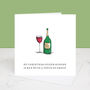 White Wine Christmas Card, thumbnail 2 of 2