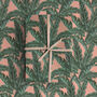 Tropical Pink Banana Leaf Wrapping Paper, thumbnail 1 of 3