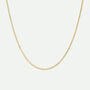 9ct Yellow Gold Solid Curb Chain 18 Inch, thumbnail 2 of 4