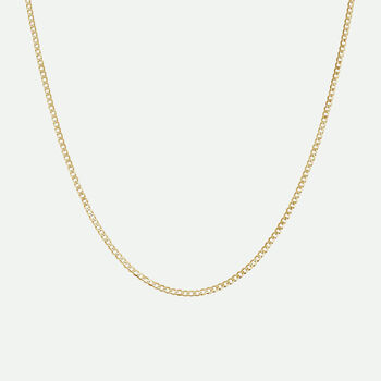 9ct Yellow Gold Solid Curb Chain 18 Inch, 2 of 4