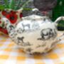 Two Cup Teapot In Black Safari Design, thumbnail 2 of 9