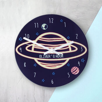 Personalised Out Of This World Space Wall Clock, 4 of 10