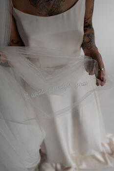 Personalise Your Veil Embroidered Appliqué, 2 of 5