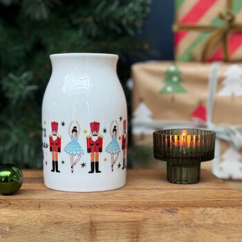 Christmas Bone China Milk Mug With Nutcrackers And Ballerinas, 5 of 10