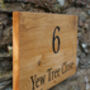 Personalised Oak House Plaque | Home Address Sign| 24cm High, thumbnail 4 of 9