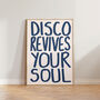 Disco Revives Your Soul Music Wall Art Print, thumbnail 9 of 9