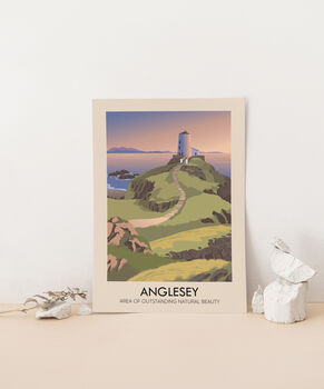 Anglesey Aonb Travel Poster Art Print, 2 of 8