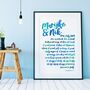 Love Is Patient Personalised Wedding Print, thumbnail 3 of 8