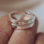Secret Message Personalised Silver Ring 30th Birthday, thumbnail 1 of 8