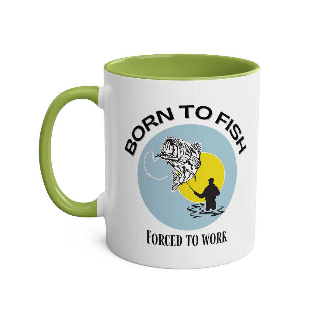 Born To Fish Coffee Mug By nude organics