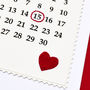 'Calendar' Personalised Date Anniversary Card, thumbnail 5 of 6