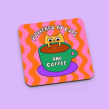 Cats And Coffee Coaster, 3 of 4