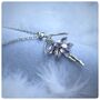 Personalised Ballerina Necklace With Purple Crystal Costume, thumbnail 12 of 12