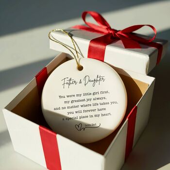 Personalised Father Daughter Bauble, 2 of 7